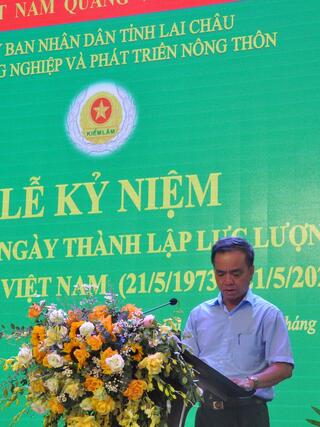 Cựu lãnh đọ Chi cục phát biểu