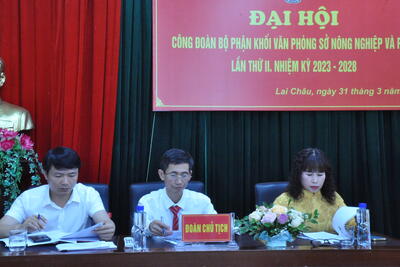Đại hội Công đoàn bộ phận Khối Văn phòng Sở