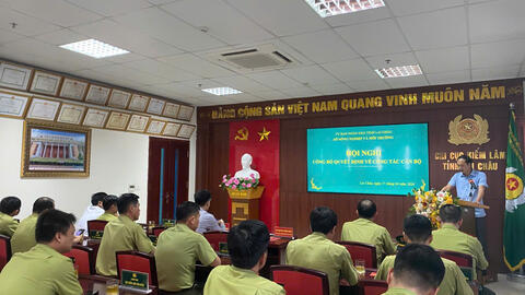 Hội nghị công bố quyết định về công tác cán bộ