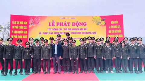 CHI CỤC KIỂM LÂM TỈNH LAI CHÂU HƯỞNG ỨNG: LỄ PHÁT ĐỘNG “TẾT TRỒNG CÂY ĐỜI ĐỜI NHỚ ƠN BÁC HỒ” VÀ “NGÀY CÂY XANH VIỆT NAM” XUÂN BÍNH NGỌ 2026