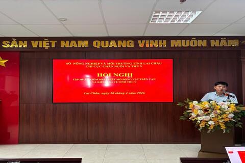 Tập huấn kiểm soát giết mổ động vật và kiểm tra vệ sinh thú y  trên địa bàn tỉnh năm 2026