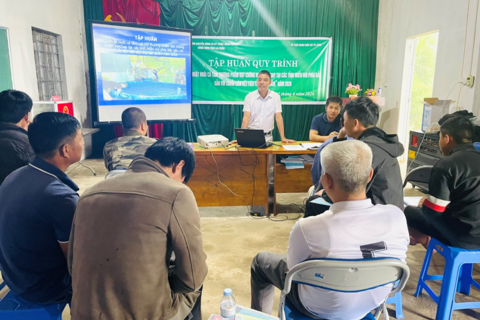 Tập huấn kỹ thuật nuôi cá Tầm thương phẩm đạt chứng nhận VietGAP