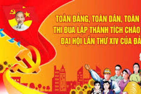 KHẨU HIÊU TUYÊN TRUYỀN ĐẠI HỘI ĐẠI BIỂU TOÀN QUỐC LẦN THỨ XIV CỦA ĐẢNG