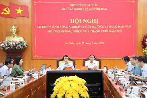 SỞ NÔNG NGHIỆP VÀ MÔI TRƯỜNG: SƠ KẾT CÔNG TÁC 6 THÁNG ĐẦU NĂM VÀ TRIỂN KHAI PHƯƠNG HƯỚNG, NHIỆM VỤ 6 THÁNG CUỐI NĂM 2026