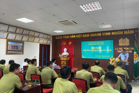 Hội nghị công bố quyết định về công tác cán bộ